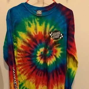 SANTA CRUZ TIE DYE RAINBOW LONG SLEEVE